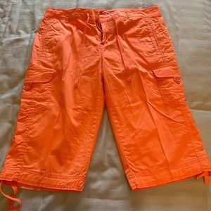 Peach crop pants